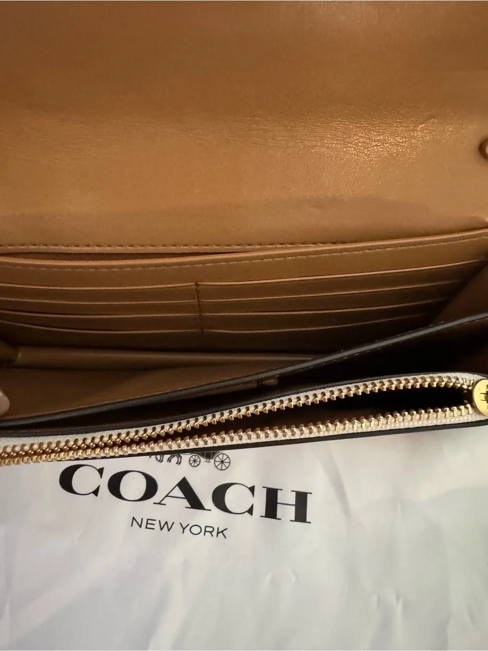 Coach Callie Foldover Chain Clutch With Ombré Quilting